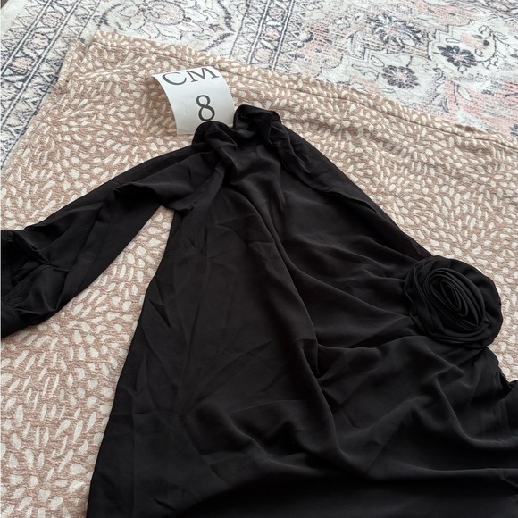 Chiffon Semi-sheer One Shoulder Asymmetrical Blouse Commense XS CM8 - Picture 4 of 5